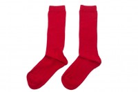 calcetín largo rojo